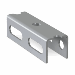 سكة تركيبات حديدة متعددة الأغراض بطول 2 متر وسمك 2 مم وأبعاد 30*30مم   Channel U2,0    SZ-U2,0-2000