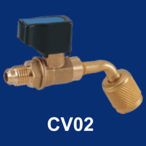 صمام شحن بزاوية45    1/4 -5/16 CV02